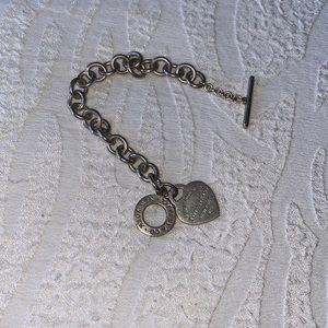 Heart Tag Toggle Bracelet